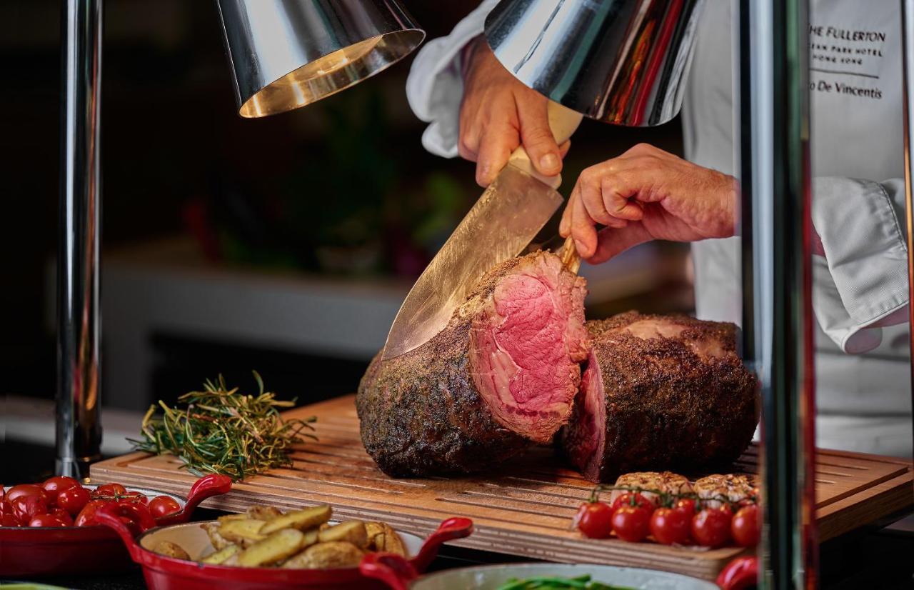 The Fullerton Ocean Park Hotel Hong Kong Exterior photo A chef carving a roast